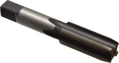 Hertel - 3/4-16 UNF, H3, 4 Flute, Plug Chamfer, Bright Finish, High Speed Steel Hand STI Tap - 4-15/32" OAL, 2" Thread Length - Eagle Tool & Supply