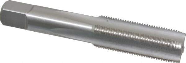 Hertel - M20x1.50 Metric Fine 4 Flute Bright Finish High Speed Steel Straight Flute Standard Hand Tap - Plug, Right Hand Thread, 4-15/32" OAL, 2" Thread Length, D3 Limit, Oversize - Eagle Tool & Supply