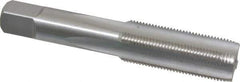 Hertel - M20x1.50 Metric Fine 4 Flute Bright Finish High Speed Steel Straight Flute Standard Hand Tap - Plug, Right Hand Thread, 4-15/32" OAL, 2" Thread Length, D3 Limit, Oversize - Eagle Tool & Supply