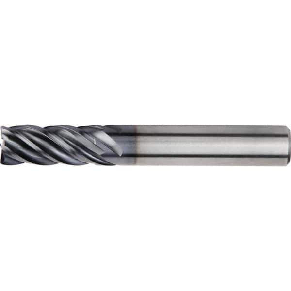 Kennametal - 20mm, 5 Flute, Single End, Solid Carbide, Corner Radius End Mill - 104mm OAL, 38° Helix, Right Hand Flute, 38mm LOC, Right Hand Cut - Eagle Tool & Supply