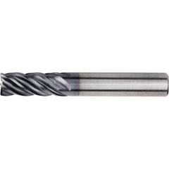 Kennametal - 18mm, 5 Flute, Single End, Solid Carbide, Corner Radius End Mill - 92mm OAL, 38° Helix, Right Hand Flute, 32mm LOC, Right Hand Cut - Eagle Tool & Supply