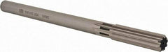 Union Butterfield - 5/8" High Speed Steel 8 Flute Chucking Reamer - Straight Flute, 9/16" Straight Shank, 2-1/4" Flute Length, 9" OAL - Eagle Tool & Supply