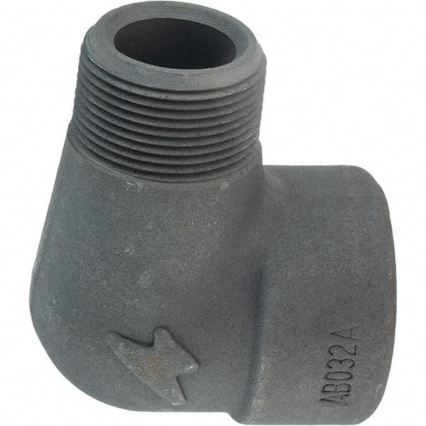 Made in USA - Size 1-1/4", Class 3,000, Forged Carbon Steel Black Pipe 90° Street Elbow - 3,000 psi, Threaded End Connection - Eagle Tool & Supply