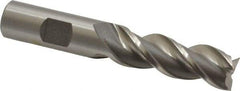 Cleveland - 5/8", 1-5/8" LOC, 5/8" Shank Diam, 3-7/8" OAL, 3 Flute, Powdered Metal Square End Mill - Single End, Uncoated, Spiral Flute, 42° Helix, Centercutting, Right Hand Cut, Right Hand Flute, Series PM-539R - Eagle Tool & Supply