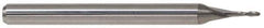 Accupro - 29/64" Diam, 5/8" LOC, 2 Flute Solid Carbide Ball End Mill - Uncoated, Single End, 2-1/2" OAL, 1/2" Shank Diam, Spiral Flute - Eagle Tool & Supply