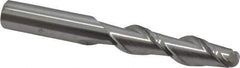 Accupro - 1/2" Diam, 2" LOC, 2 Flute Solid Carbide Ball End Mill - Uncoated, Single End, 4" OAL, 1/2" Shank Diam, Spiral Flute - Eagle Tool & Supply