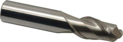 Accupro - 3/4" Diam, 1-1/2" LOC, 2 Flute Solid Carbide Ball End Mill - Uncoated, Single End, 4" OAL, 3/4" Shank Diam, Spiral Flute - Eagle Tool & Supply
