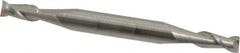Accupro - 9/64", 5/16" LOC, 3/16" Shank Diam, 2" OAL, 2 Flute, Solid Carbide Square End Mill - Double End, Uncoated, Spiral Flute, 40° Helix, Centercutting, Right Hand Cut, Right Hand Flute - Eagle Tool & Supply