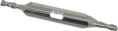 Accupro - 5/32", 7/16" LOC, 3/8" Shank Diam, 3" OAL, 2 Flute, Solid Carbide Square End Mill - Double End, Uncoated, Spiral Flute, 40° Helix, Centercutting, Right Hand Cut, Right Hand Flute - Eagle Tool & Supply