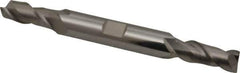 Accupro - 5/16", 3/4" LOC, 3/8" Shank Diam, 3-1/2" OAL, 2 Flute, Solid Carbide Square End Mill - Double End, Uncoated, Spiral Flute, 40° Helix, Centercutting, Right Hand Cut, Right Hand Flute - Eagle Tool & Supply