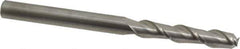Accupro - 5/16", 1-5/8" LOC, 5/16" Shank Diam, 4" OAL, 2 Flute, Solid Carbide Square End Mill - Single End, Uncoated, Spiral Flute, 40° Helix, Centercutting, Right Hand Cut, Right Hand Flute - Eagle Tool & Supply