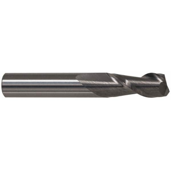 Accupro - 11mm, 14mm LOC, 12mm Shank Diam, 76mm OAL, 2 Flute, Solid Carbide Square End Mill - Eagle Tool & Supply