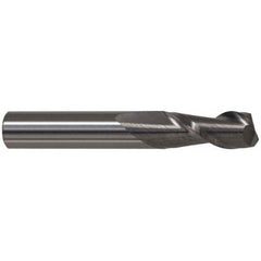 Accupro - 27/64", 5/8" LOC, 7/16" Shank Diam, 2" OAL, 2 Flute, Solid Carbide Square End Mill - Eagle Tool & Supply