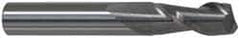 Accupro - 3/4", 1-1/2" LOC, 3/4" Shank Diam, 4" OAL, 2 Flute, Solid Carbide Square End Mill - Single End, Uncoated, Spiral Flute, 40° Helix, Centercutting, Right Hand Cut, Right Hand Flute - Eagle Tool & Supply