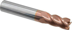 Accupro - 31/64", 1" LOC, 1/2" Shank Diam, 3" OAL, 4 Flute, Solid Carbide Square End Mill - Single End, TiCN Finish, Spiral Flute, 40° Helix, Centercutting, Right Hand Cut, Right Hand Flute - Eagle Tool & Supply