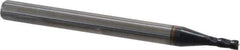 Value Collection - 0.06" Diam, 0.005" Radius, 0.18" Length of Cut, 4 Flute, Solid Carbide, Corner Radius End Mill - AlTiN Coated, Single End, 1-1/2" Overall Length, 1/8" Shank Diam, Spiral Flute, Centercutting - Eagle Tool & Supply