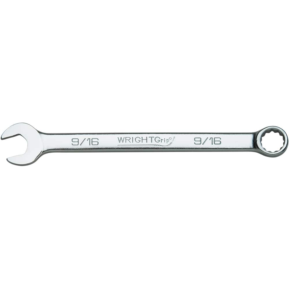 Combination Wrench: 15-15/16'' OAL, Alloy Steel, Satin Finish