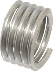 Recoil - 1/2-13 UNC, 1/2" OAL, Free Running Helical Insert - 4-7/8 Free Coils, Tanged, Stainless Steel, Bright Finish, 1D Insert Length - Eagle Tool & Supply