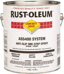 Rust-Oleum - 1 Gal Can Gloss Safety Yellow Antislip Epoxy - 50 Sq Ft/Gal Coverage, <340 g/L VOC Content - Eagle Tool & Supply