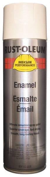 Rust-Oleum - Almond (Color), 15 oz Net Fill, Gloss, Rust Proof Enamel Spray Paint - 14 Sq Ft per Can, 20 oz Container, Use on Rust Proof Paint - Eagle Tool & Supply