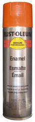 Rust-Oleum - Equipment Orange, 15 oz Net Fill, Gloss, Enamel Spray Paint - 14 Sq Ft per Can, 20 oz Container, Use on Rust Proof Paint - Eagle Tool & Supply