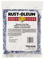 Rust-Oleum - Blue/White Vinyl Floor Chips - 1 Lb Plastic Bag - Eagle Tool & Supply
