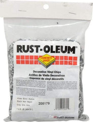 Rust-Oleum - Black/White/Gray Vinyl Floor Chips - 1 Lb Plastic Bag - Eagle Tool & Supply