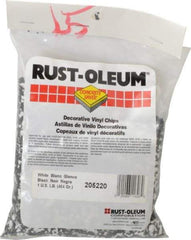 Rust-Oleum - Black/White Vinyl Floor Chips - 1 Lb Plastic Bag - Eagle Tool & Supply