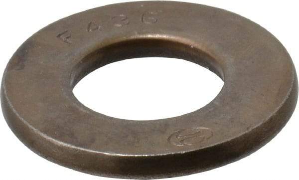 Value Collection - 1/2" Screw, Grade SAE 1035-1050 Steel Structural Flat Washer - 17/32" ID x 1-1/16" OD, Plain Finish - Eagle Tool & Supply