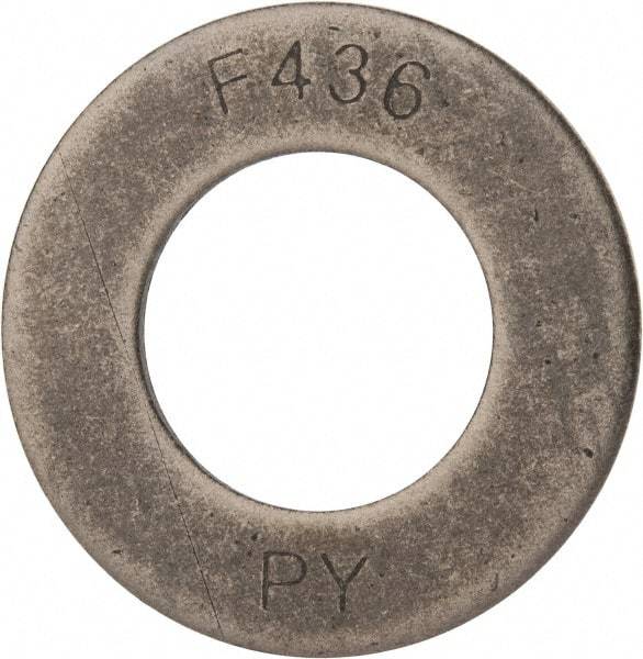 Value Collection - 1-1/2" Screw, Grade SAE 1035-1050 Steel Structural Flat Washer - 1-5/8" ID x 3" OD, Plain Finish - Eagle Tool & Supply