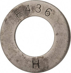 Value Collection - 1-1/4" Screw, Grade SAE 1035-1050 Steel Structural Flat Washer - 1-3/8" ID x 2-1/2" OD, Plain Finish - Eagle Tool & Supply