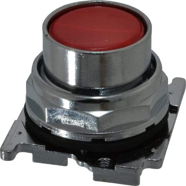 Eaton Cutler-Hammer - Flush Pushbutton Switch Operator - Red, Round Button, Nonilluminated - Eagle Tool & Supply