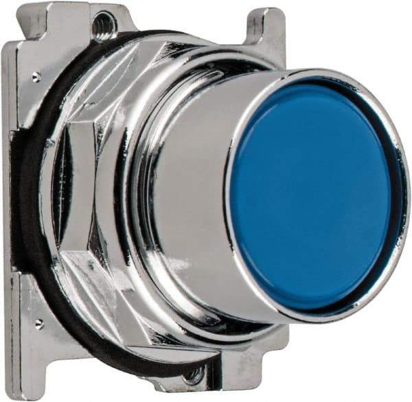 Eaton Cutler-Hammer - Flush Pushbutton Switch Operator - Blue, Round Button, Nonilluminated - Eagle Tool & Supply