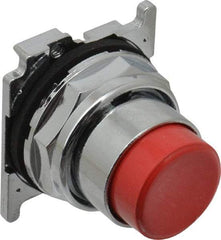 Eaton Cutler-Hammer - Extended Straight Pushbutton Switch Operator - Red, Round Button, Nonilluminated - Eagle Tool & Supply