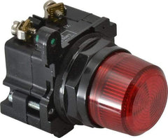 Eaton Cutler-Hammer - 120 VAC Red Lens Incandescent Indicating Light - Corrosion Resistant, Oiltight, Watertight - Eagle Tool & Supply