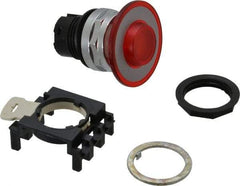 Eaton Cutler-Hammer - Pushbutton Switch Lens - Red, Round Button, Illuminated - Eagle Tool & Supply