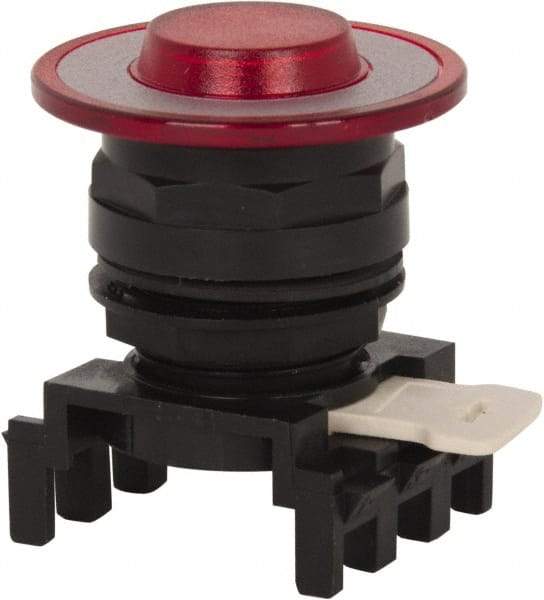 Eaton Cutler-Hammer - Pushbutton Switch Lens - Red, Round Button, Illuminated - Eagle Tool & Supply