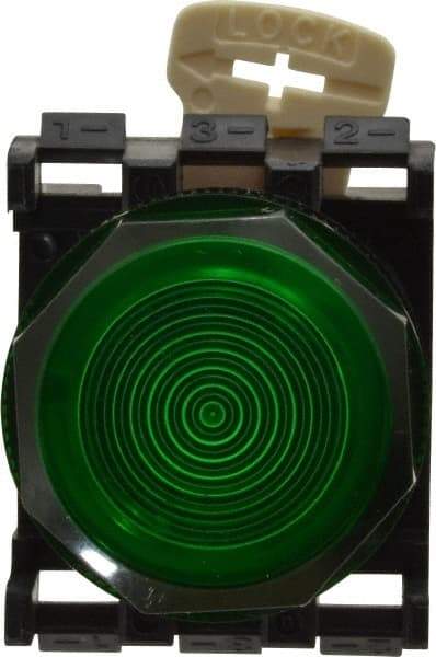 Eaton Cutler-Hammer - Round Pilot and Indicator Light Lens - Green, 25mm Lens Diameter - Eagle Tool & Supply