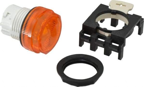 Eaton Cutler-Hammer - Round Pilot and Indicator Light Lens - Amber, 25mm Lens Diameter - Eagle Tool & Supply