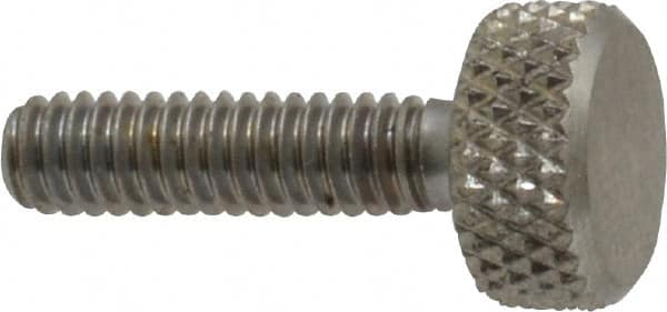 Gibraltar - #8-32 Knurled Shoulderless Grade 18-8 Stainless Steel Thumb Screw - Eagle Tool & Supply