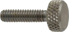 Gibraltar - #8-32 Knurled Shoulderless Grade 18-8 Stainless Steel Thumb Screw - Eagle Tool & Supply