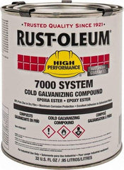 Rust-Oleum - 1 Qt Zinc Cold Galvanizing Compound - Comes in Pail - Eagle Tool & Supply