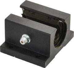 L.M76 - 0.5005" Inside Diam, Open Single Pillow Block Linear Bearing - 2" Overall Width - Eagle Tool & Supply
