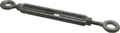 Made in USA - 1,200 Lb Load Limit, 3/8" Thread Diam, 6" Take Up, Steel Eye & Eye Turnbuckle - 11-7/8" Closed Length - Eagle Tool & Supply