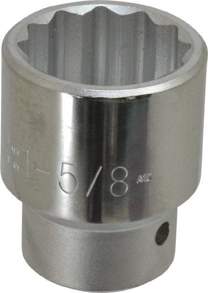 Proto - 1-5/8", 1" Drive, Standard Hand Socket - 12 Points, 3-1/4" OAL - Eagle Tool & Supply