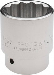 Proto - 1-7/8", 1" Drive, Standard Hand Socket - 12 Points, 3-5/16" OAL - Eagle Tool & Supply