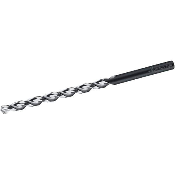 Walter-Titex - 9.6mm, 130° Point, Parabolic Flute, High Speed Steel Taper Length Drill Bit - Oxide Finish, 121mm Flute Length, 184mm OAL, Series A1522 - Eagle Tool & Supply