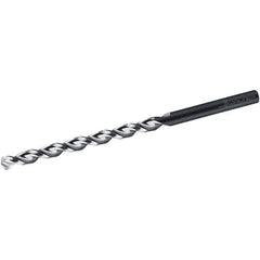 Walter-Titex - 9.6mm, 130° Point, Parabolic Flute, High Speed Steel Taper Length Drill Bit - Oxide Finish, 121mm Flute Length, 184mm OAL, Series A1522 - Eagle Tool & Supply