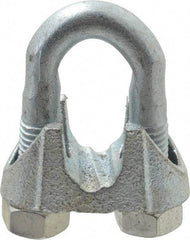 Value Collection - 5/8" Wire Rope U-Bolt Clip - Malleable Iron, Galvanized - Eagle Tool & Supply