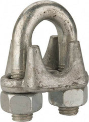 Value Collection - 7/8" Wire Rope U-Bolt Clip - Forged Steel, Galvanized - Eagle Tool & Supply